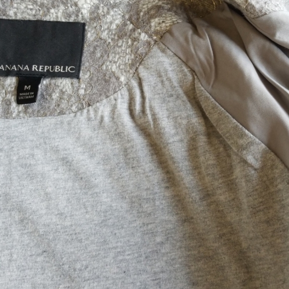 Banana Republic Metallic Lace Jacquard Cropped Jacket - Picture 6 of 10